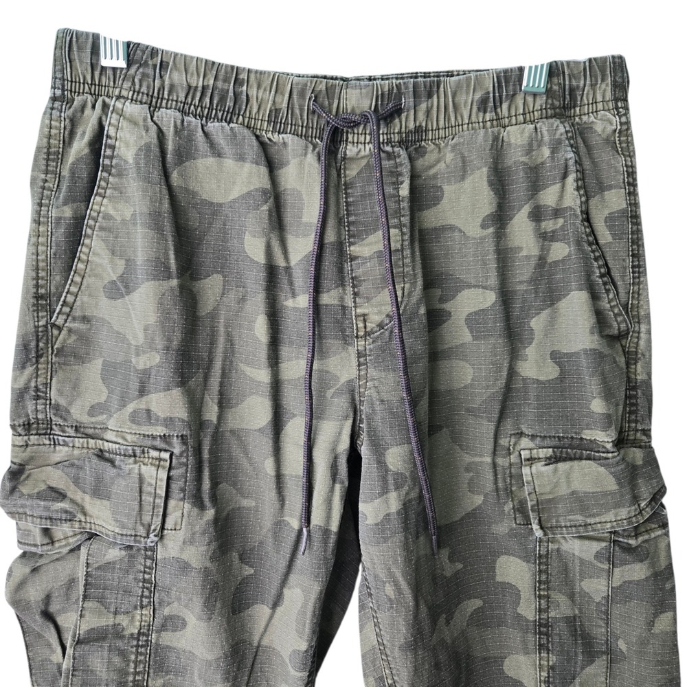 Old‎ Navy Mens Camo Utility Joggers Green Ripstop Cargo Pants Medium 451998-01